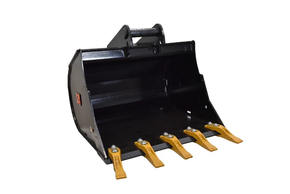 Tieflöffel MS03 für Baumaschinen, robust und langlebig, perfekt für schmale und breite Grabungen – kompatibel mit MS03-Aufnahme