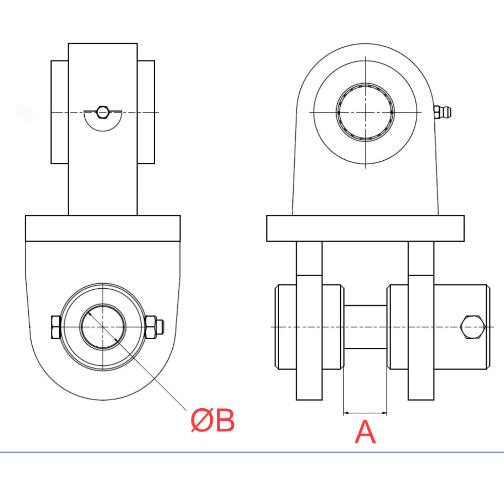 Greiferadapter MS03 SW03 QC03 30/70 mit Pendel