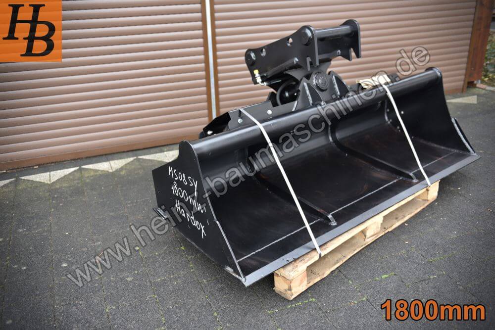 Grabenräumlöffel Schwenklöffel Hydraulisch 1600mm MS08 SW08 QC08 SY KL5