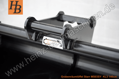 Grabenräumlöffel Grabenwanne Grabenschaufel Starr 1400mm MS03 SW03 QC03 SY KL3
