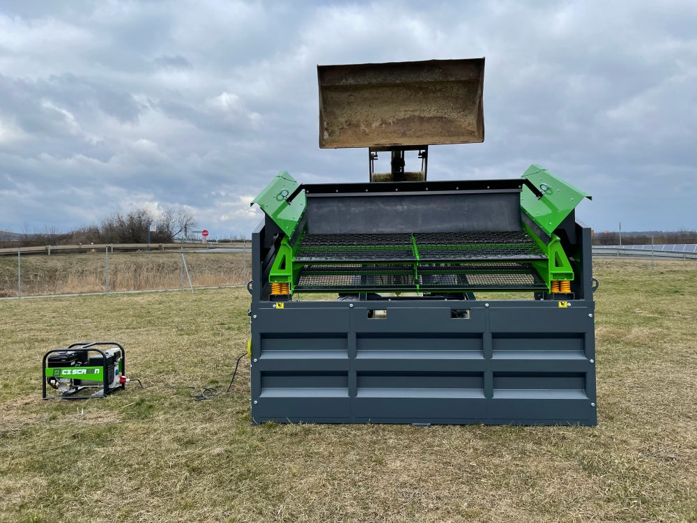 Siebanlage Flachdecksiebanlage 2-Deck-Siebmaschinen Rüttelsieb HBSA-GIGANT