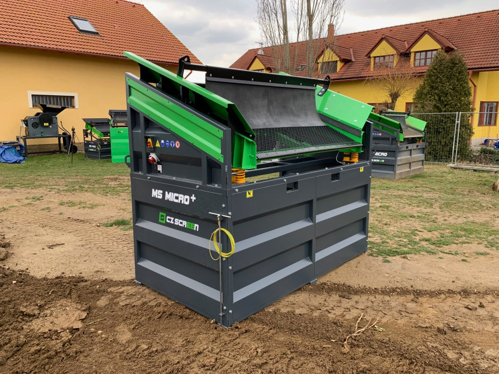 Mobile Siebanlage Flachdecksiebanlage Rüttelsieb HBSA-Micro+