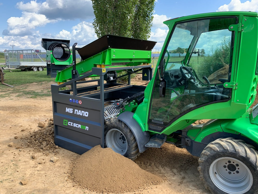 Mobile Siebanlage Flachdecksiebanlage Rüttelsieb HBSA-NANO