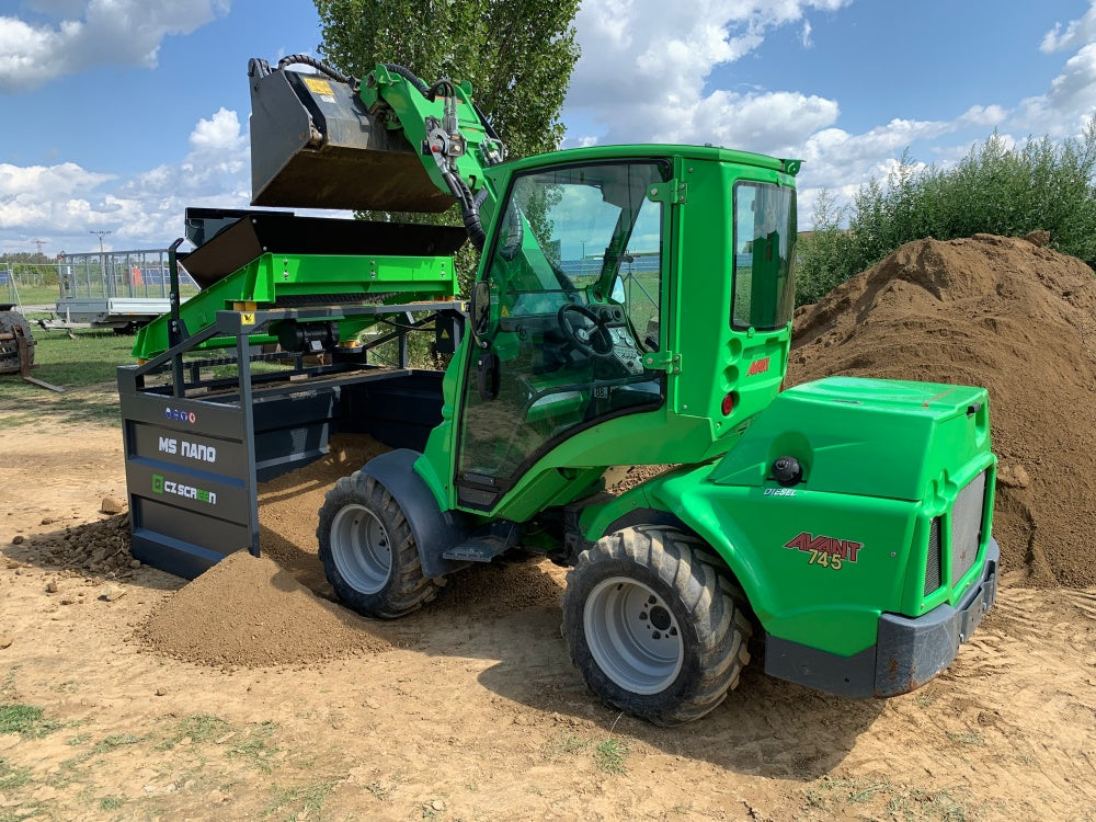 Mobile Siebanlage Flachdecksiebanlage Rüttelsieb HBSA-NANO