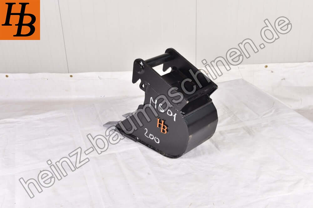 Tieflöffel Baggerlöffel Baggerschaufel 200mm MS01 SW01 QC01 KL1