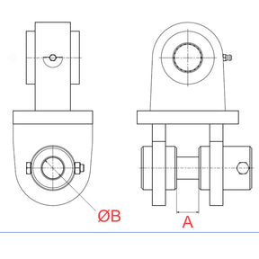 Greiferadapter MS03 SW03 QC03 30/70 mit Pendel