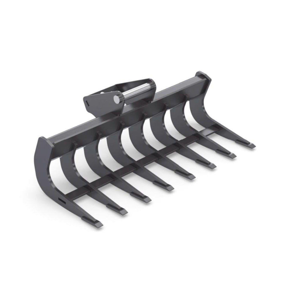 Roderechen, Wurzelrechen 700 mm 6 Zähne für Bagger MS01SY – Robust & Vielseitig