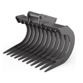 Roderechen, Wurzelrechen 600 mm 9 Zähne für Bagger CW10 KL3 – Robust & Vielseitig