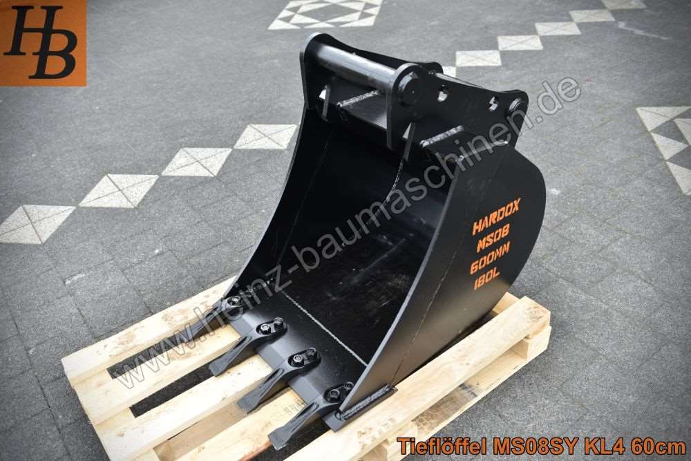 Tieflöffel Baggerlöffel Baggerschaufel 600mm MS08 SW08 QC08 SY KL4