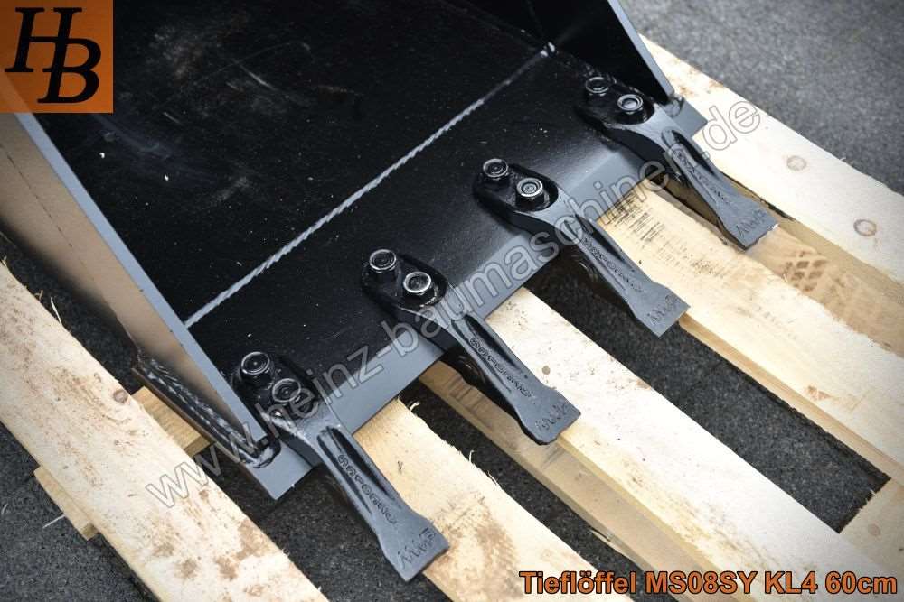 Tieflöffel Baggerlöffel Baggerschaufel 600mm MS08 SW08 QC08 SY KL4