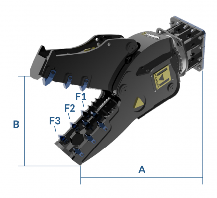 Pulverisierer FR21 360º für Bagger Minibagger 16 bis 27 to