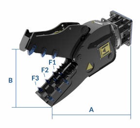 Pulverisierer FR02 360º für Bagger Minibagger 1.5 bis 7 to