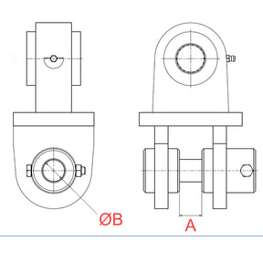 Greiferadapter CW10 Verachtert 40/100 ohne Pendel