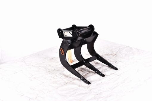 Roderechen, Wurzelrechen 300 mm 3 Zähne für Bagger MS01 – Robust & Vielseitig