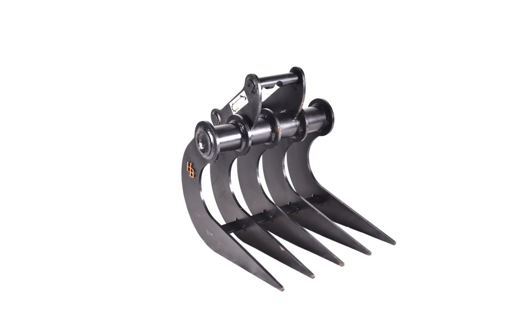 Roderechen, Wurzelrechen 800 mm 7 Zähne für Bagger MS03SY – Robust & Vielseitig