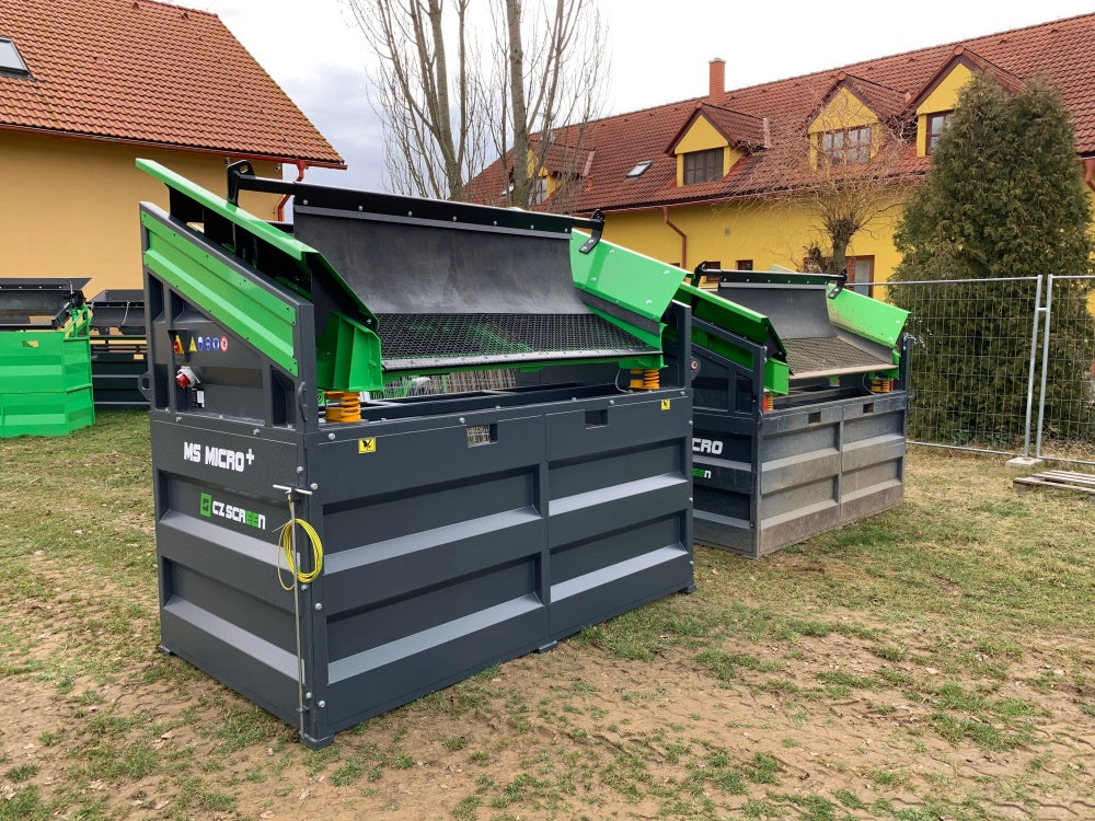 Mobile Siebanlage Flachdecksiebanlage Rüttelsieb HBSA-Micro+