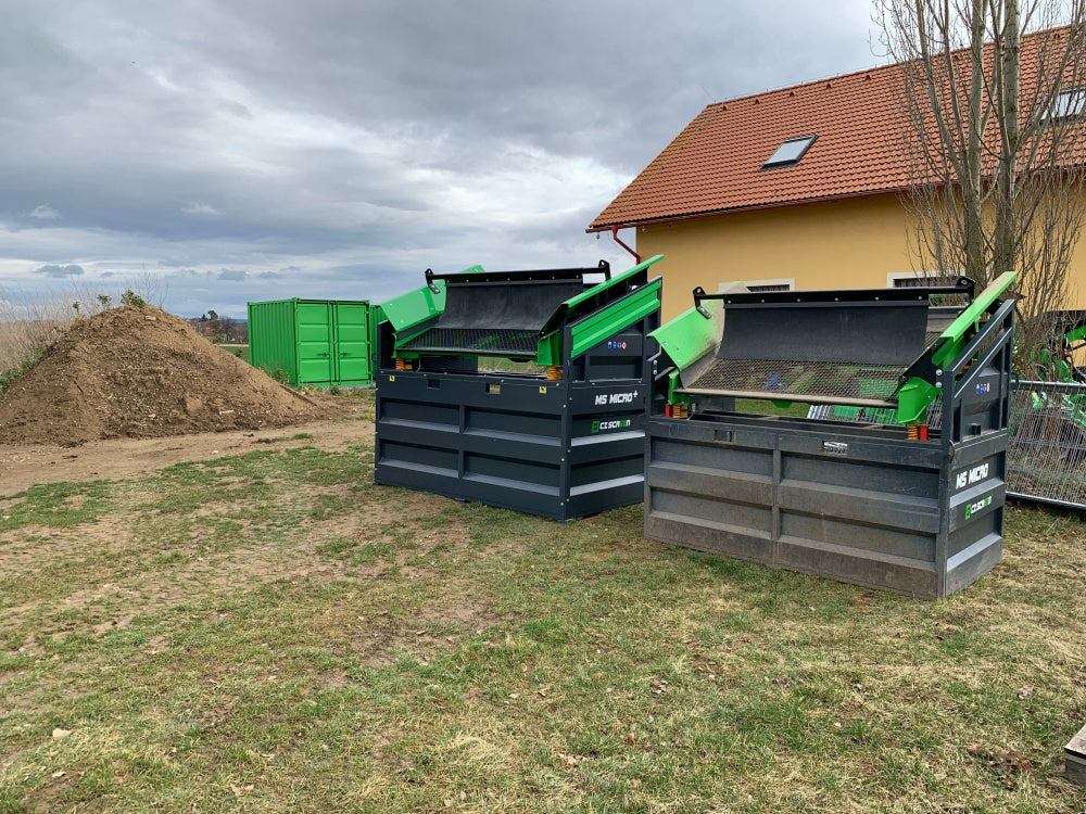 Mobile Siebanlage Flachdecksiebanlage Rüttelsieb HBSA-Micro+