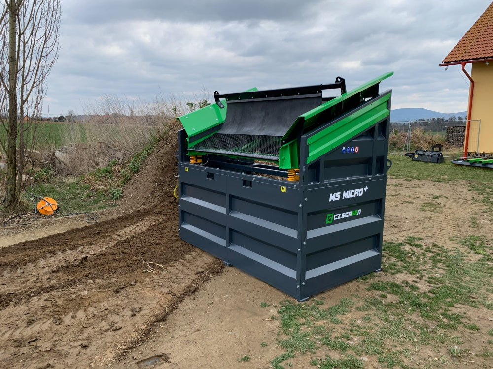 Mobile Siebanlage Flachdecksiebanlage Rüttelsieb HBSA-Micro+