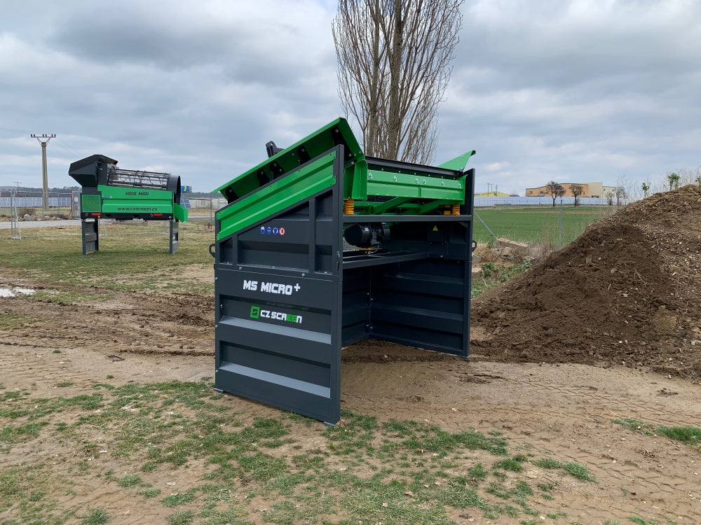 Mobile Siebanlage Flachdecksiebanlage Rüttelsieb HBSA-Micro+