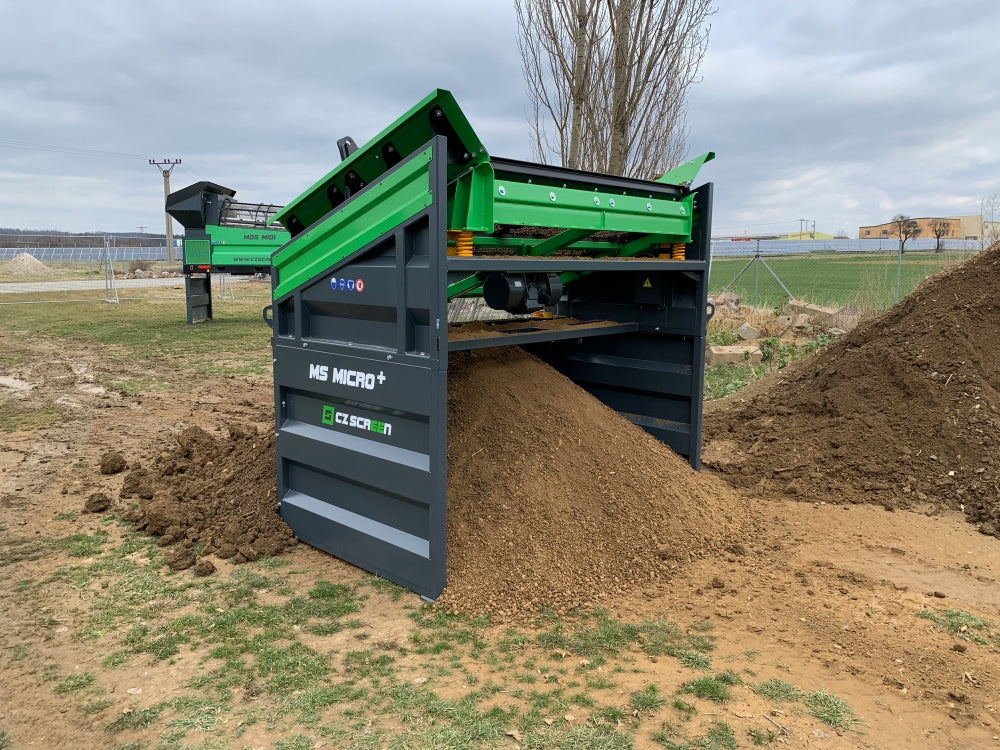 Mobile Siebanlage Flachdecksiebanlage Rüttelsieb HBSA-Micro+