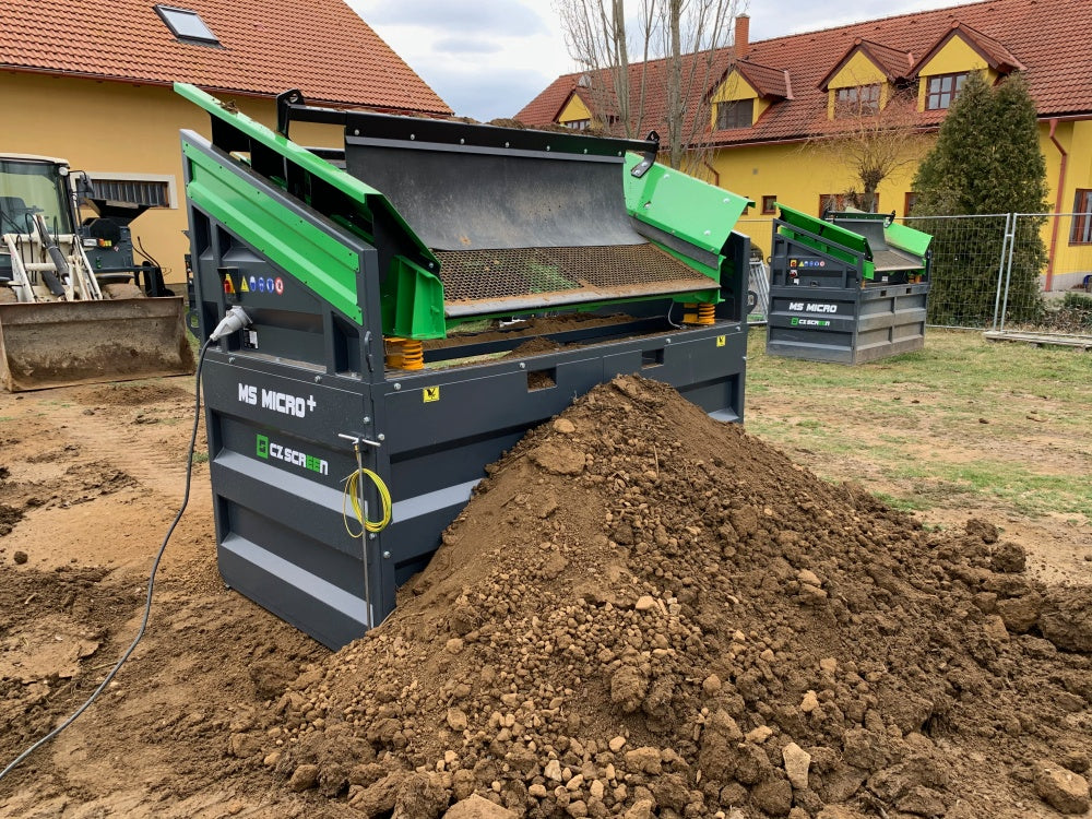Mobile Siebanlage Flachdecksiebanlage Rüttelsieb HBSA-Micro+
