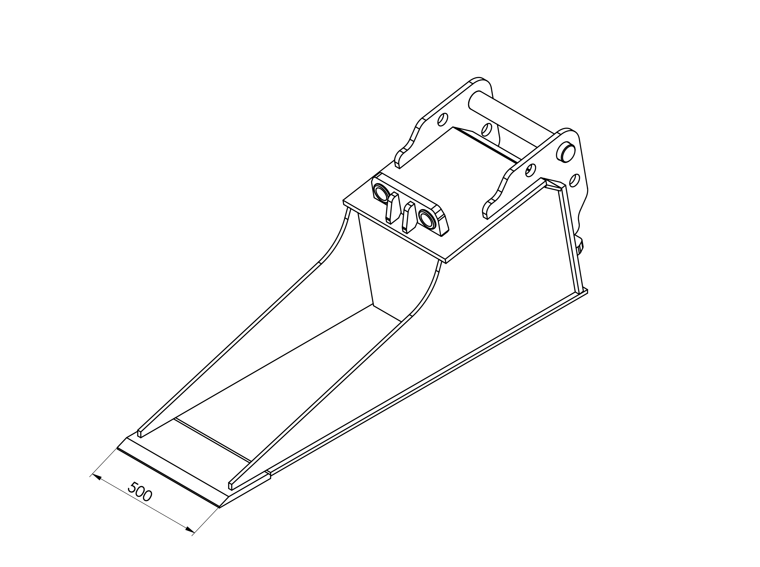 Spaten, Powerspaten, Räumspaten & Verteilspaten für Bagger MS10 – Vielseitige Anbaugeräte