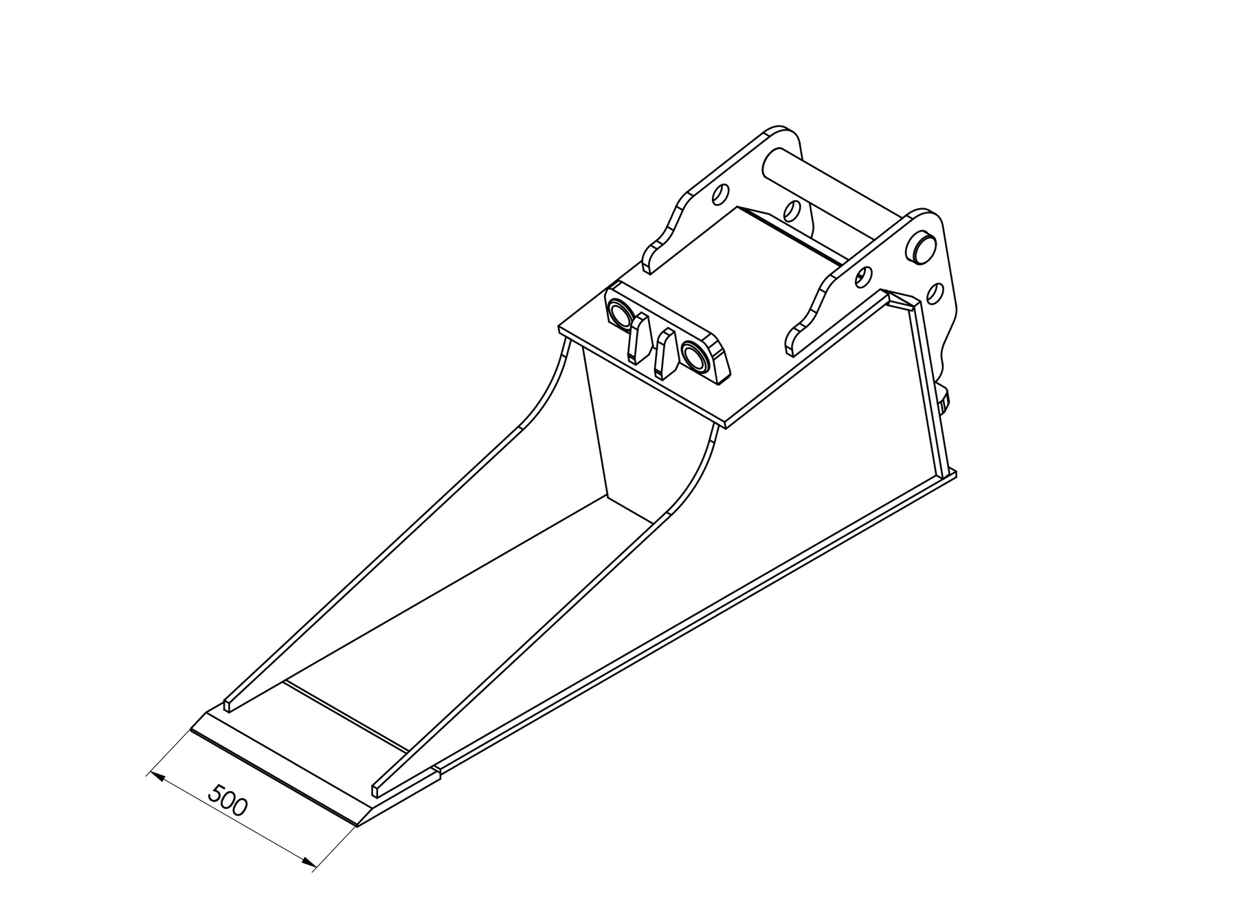 Spaten, Powerspaten, Räumspaten, Verteilspaten für Bagger MS10