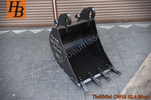 Tieflöffel Baggerlöffel Baggerschaufel 600mm CW10 Verachtert KL4
