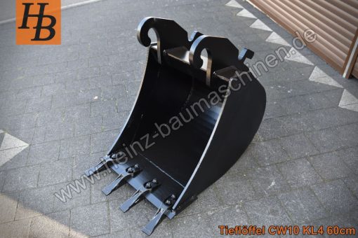 Tieflöffel Baggerlöffel Baggerschaufel 600mm CW10 Verachtert KL4