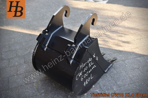 Tieflöffel Baggerlöffel Baggerschaufel 600mm CW10 Verachtert KL4