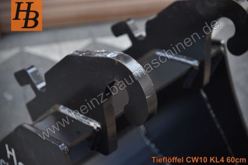 Tieflöffel Baggerlöffel Baggerschaufel 600mm CW10 Verachtert KL4
