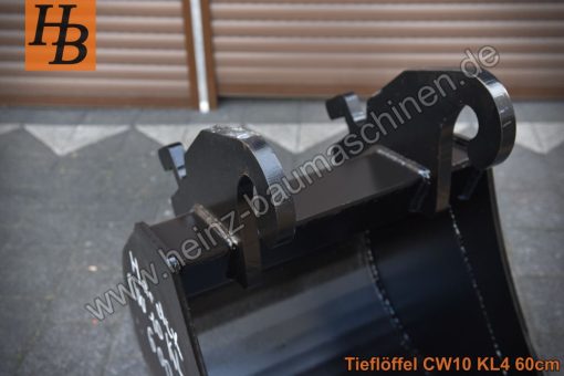 Tieflöffel Baggerlöffel Baggerschaufel 600mm CW10 Verachtert KL4