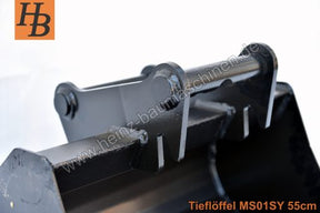 Tieflöffel Baggerlöffel Baggerschaufel 450mm MS03 SW03 QC03 SY KL2