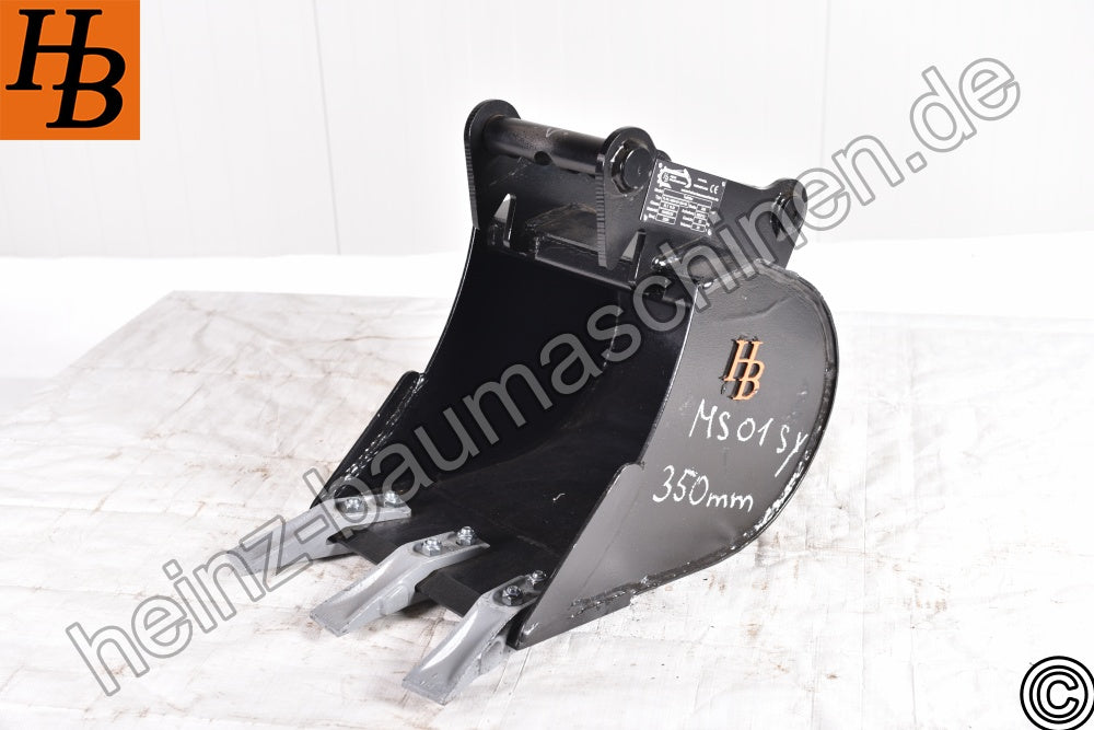 Tieflöffel Baggerlöffel Baggerschaufel 350mm MS01 SW01 QC01 SY KL1