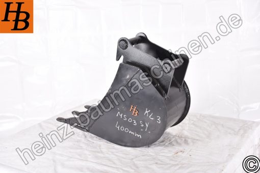 Tieflöffel Baggerlöffel Baggerschaufel 400mm MS03 SW03 QC03 SY KL3