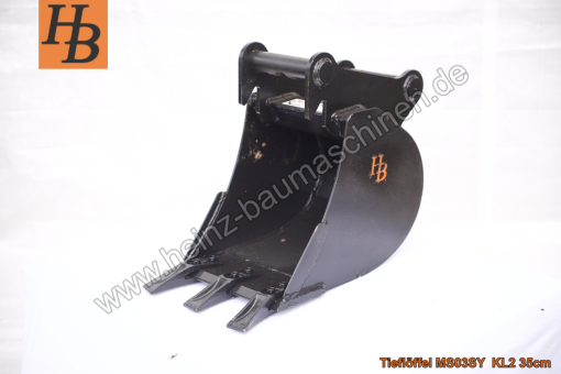 Tieflöffel Baggerlöffel Baggerschaufel 350mm MS03 SW03 QC03 SY KL2