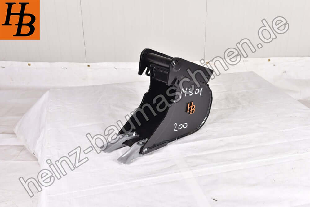 Tieflöffel Baggerlöffel Baggerschaufel 200mm MS01 SW01 QC01 KL1