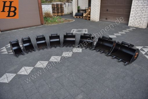 Tieflöffel Baggerlöffel Baggerschaufel 600mm MS01 SW01 QC01 KL1